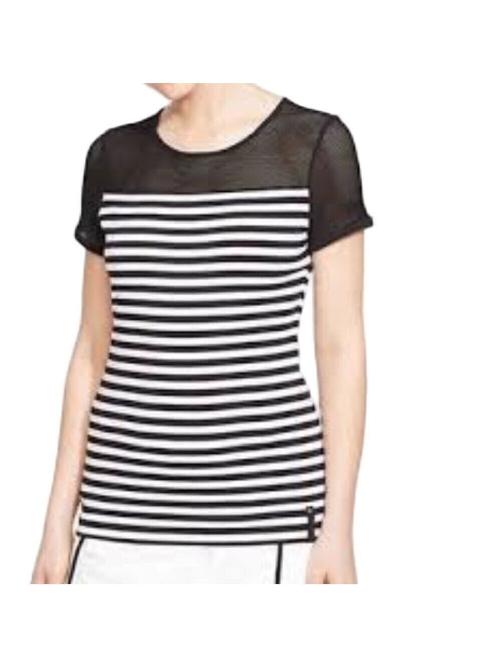 𝅺Ralph Lauren black striped tee